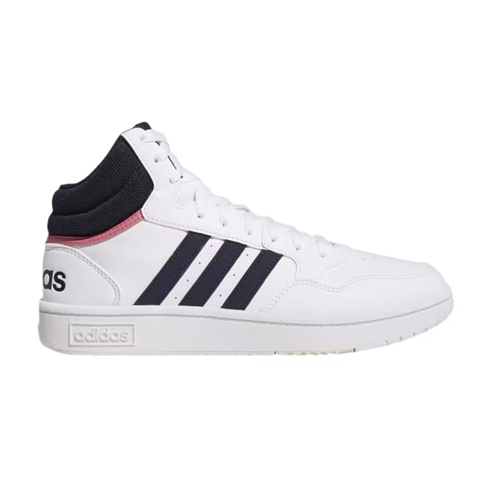 Adidas Women's Hoops 3.0 Mid White Rose Tone