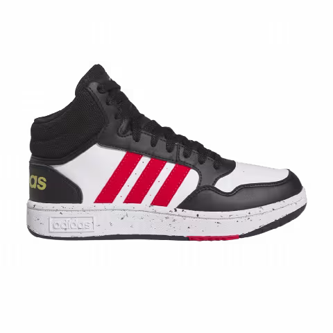 Adidas Hoops Mid J 'Black White Vivid Red'