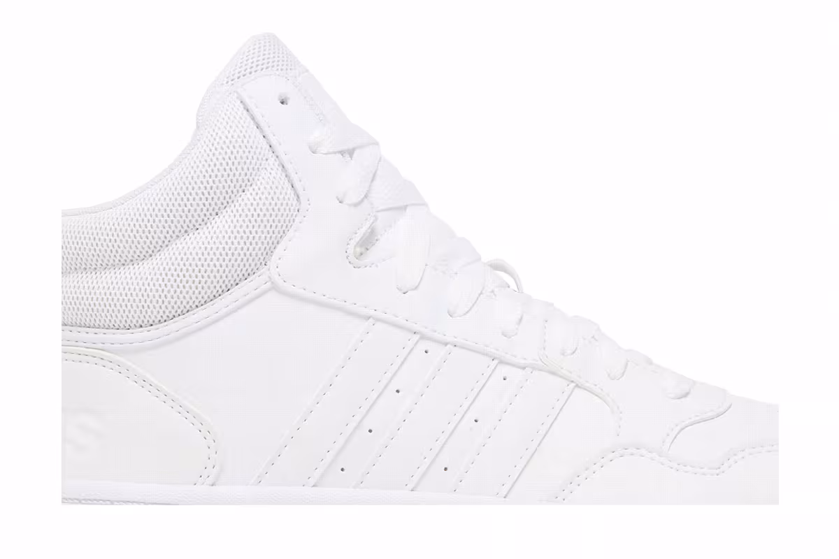 Adidas Women's Hoops 3.0 Mid White Dash Grey, view 3