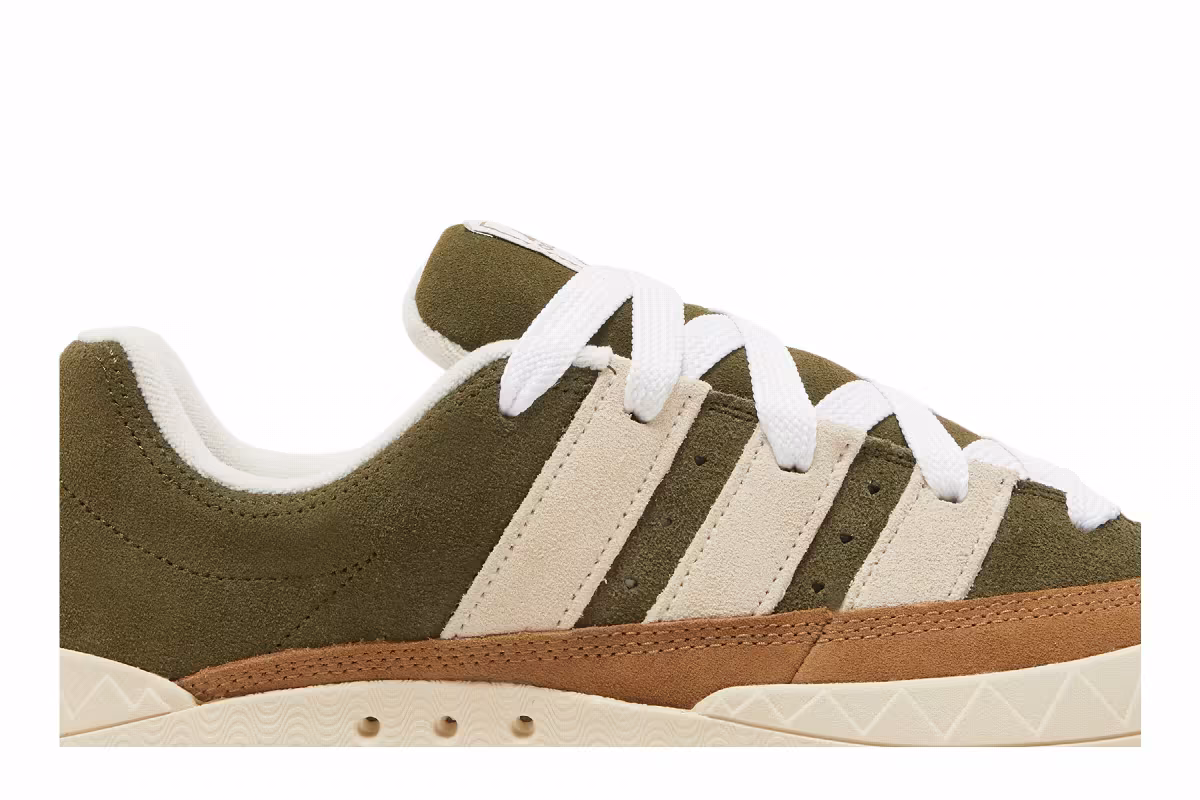 Human Made x adidas Adimatic Dust Green Cream White, view 3