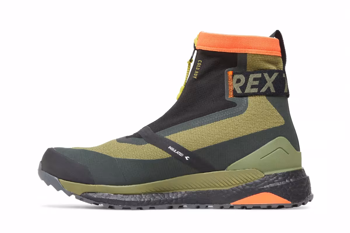 adidas Terrex Free Hiker Cold.RDY Focus Olive Impact Orange, view 4