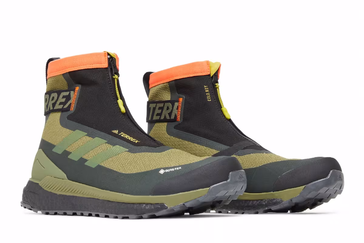 adidas Terrex Free Hiker Cold.RDY Focus Olive Impact Orange, view 9