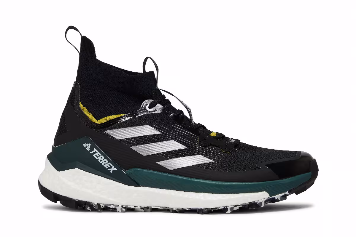 and wander x adidas Terrex Free Hiker 2 Black Pulse Olive, view 2