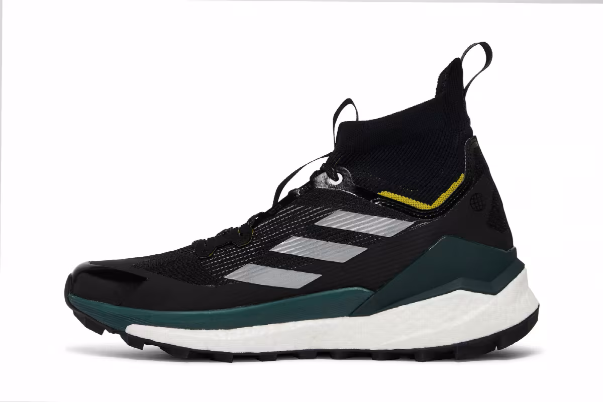 and wander x adidas Terrex Free Hiker 2 Black Pulse Olive, view 4