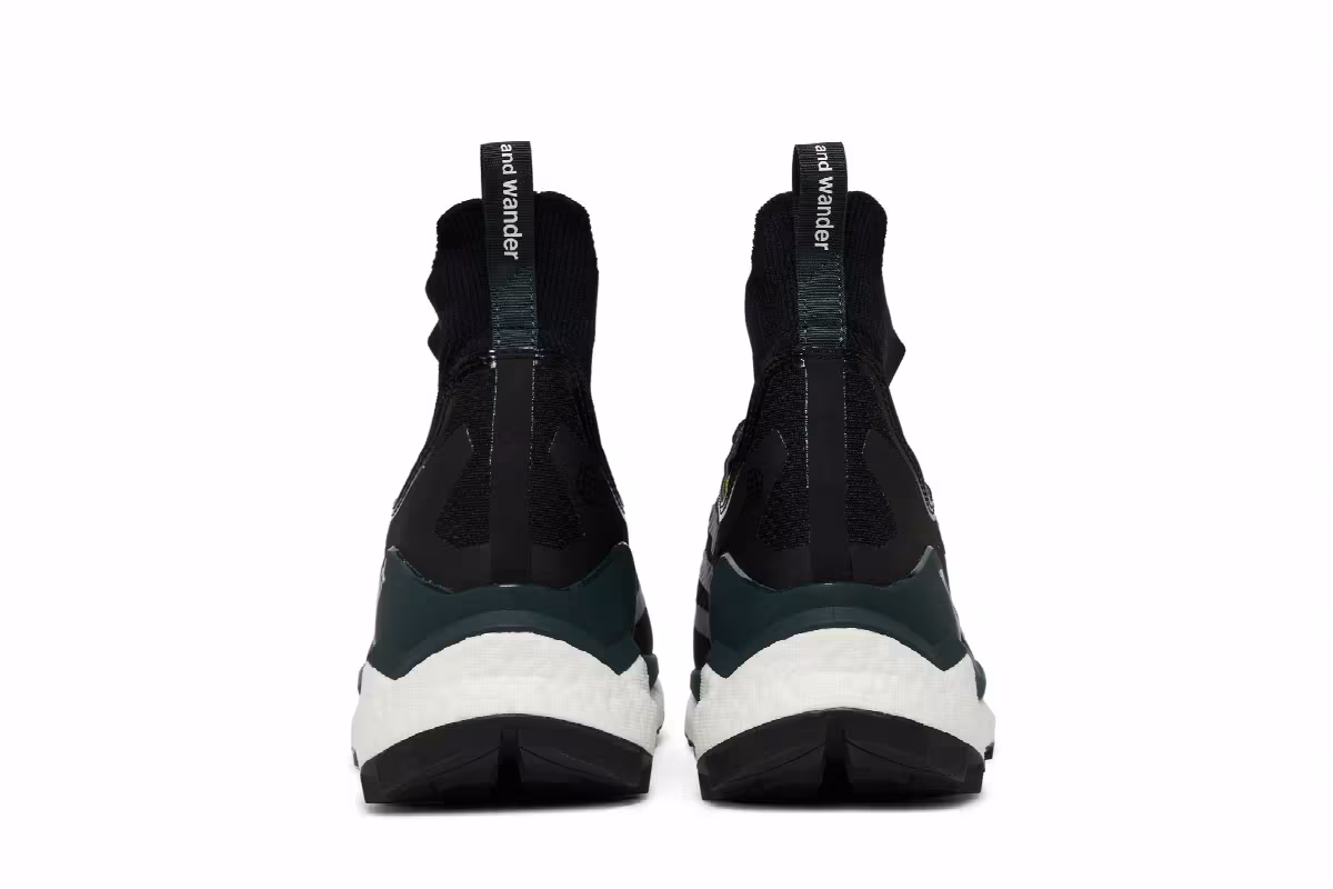 and wander x adidas Terrex Free Hiker 2 Black Pulse Olive, view 7