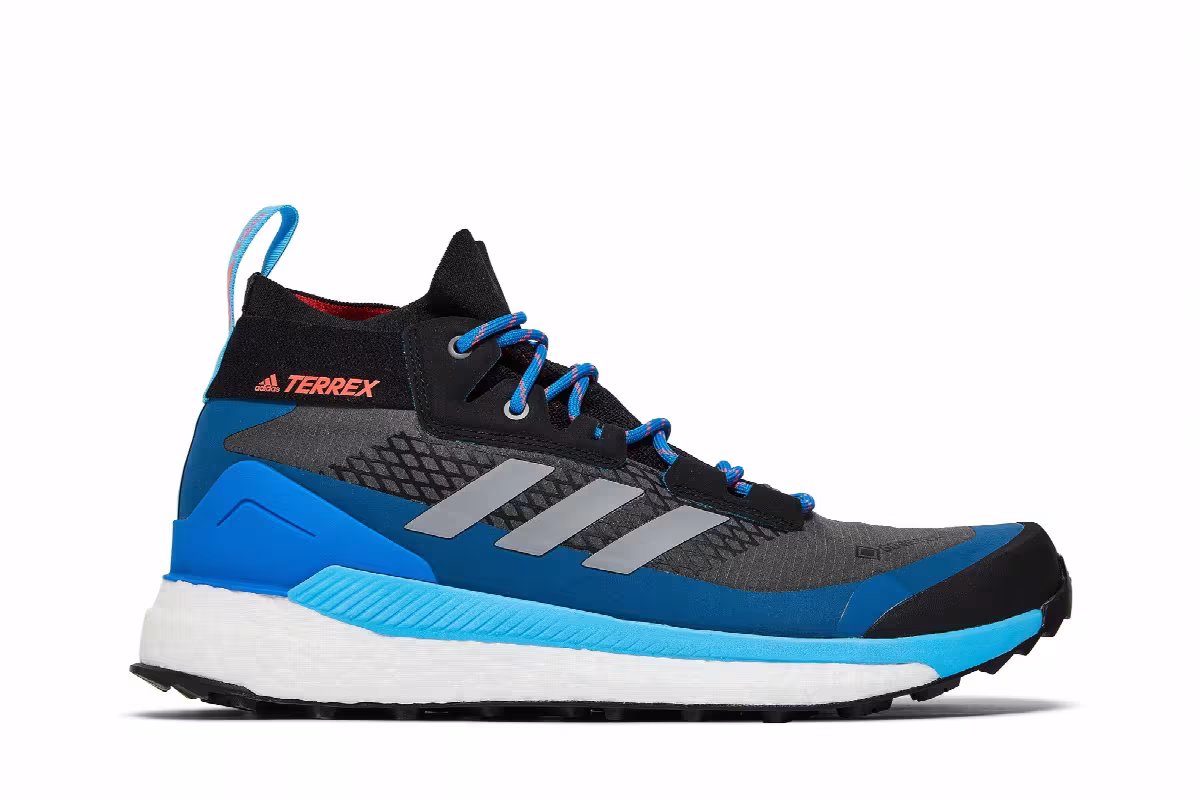 adidas Terrex Free Hiker GTX Grey Blue Rush, view 2