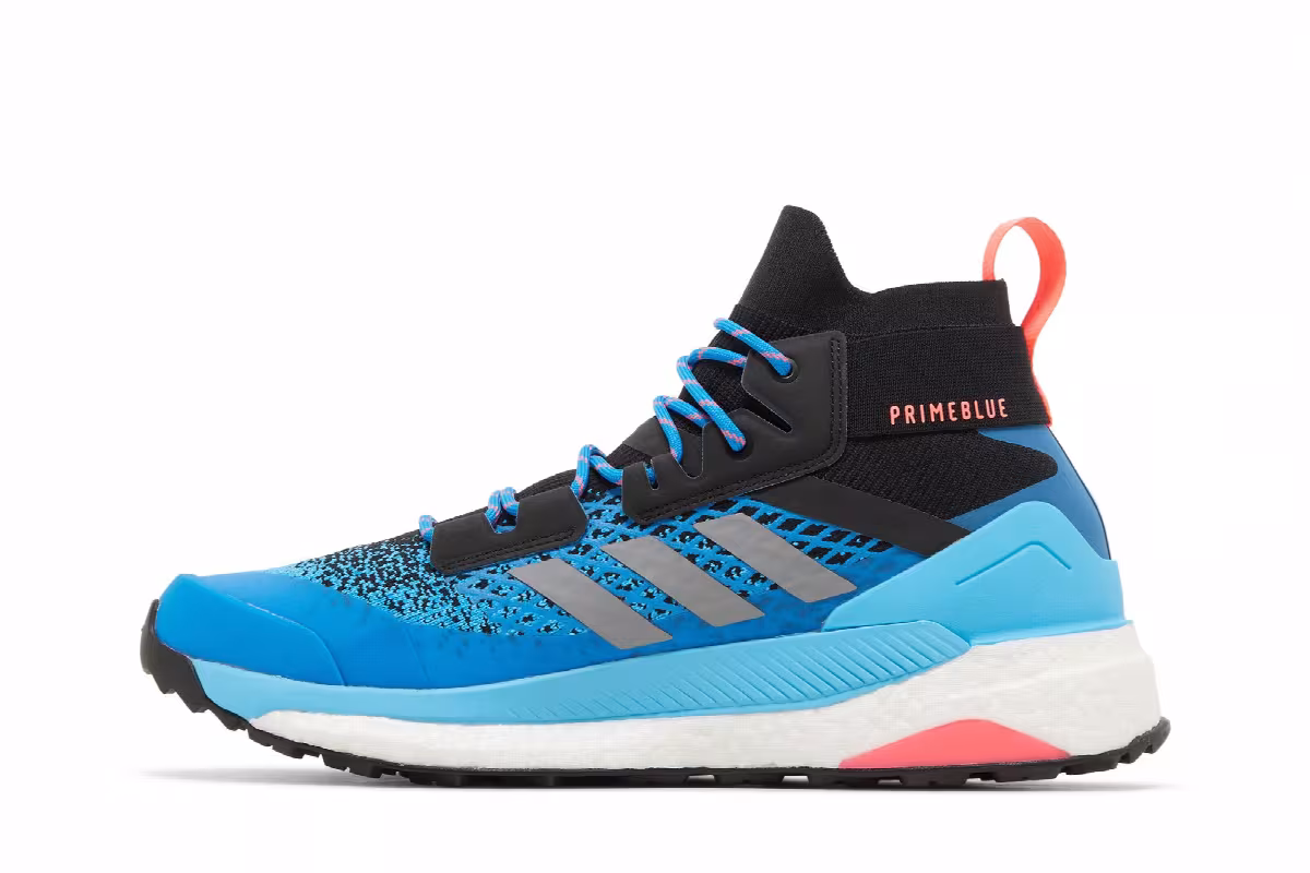 adidas Terrex Free Hiker Primeblue Black Blue Rush, view 4