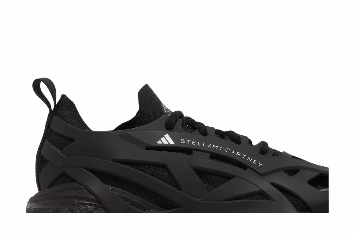 Stella McCartney x adidas Women's SolarGlide Triple Black, view 3