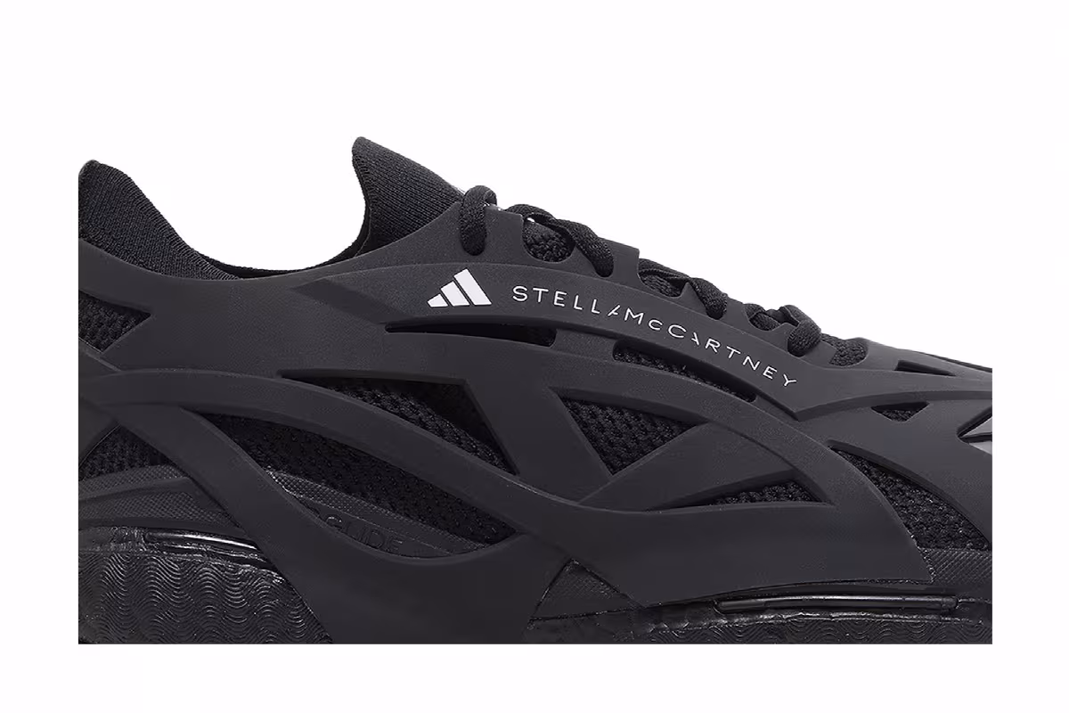 Stella McCartney x adidas SolarGlide Triple Black, view 3