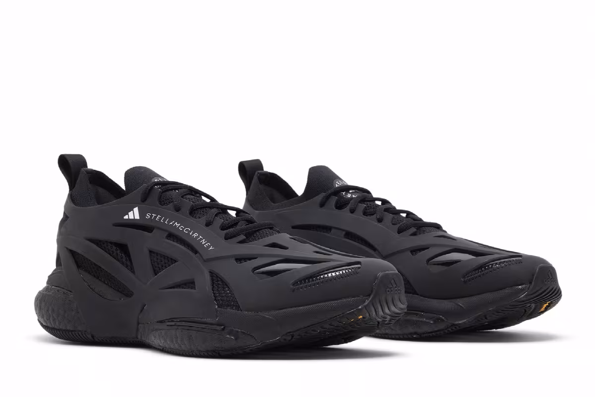 Stella McCartney x adidas SolarGlide Triple Black, view 9