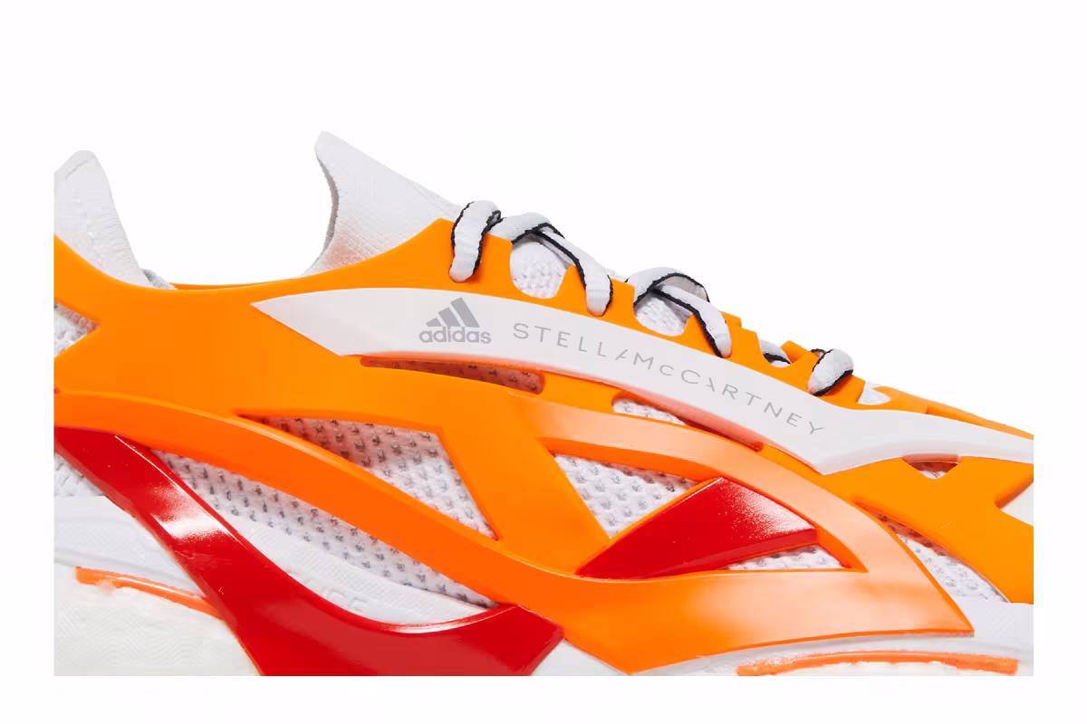 Stella McCartney x adidas Women's SolarGlide Crew Orange White, view 3