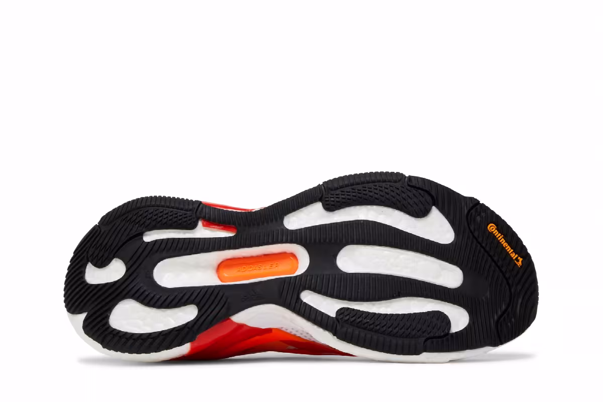 Stella McCartney x adidas Women's SolarGlide Crew Orange White, view 5