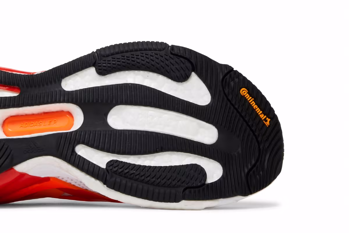Stella McCartney x adidas Women's SolarGlide Crew Orange White, view 6