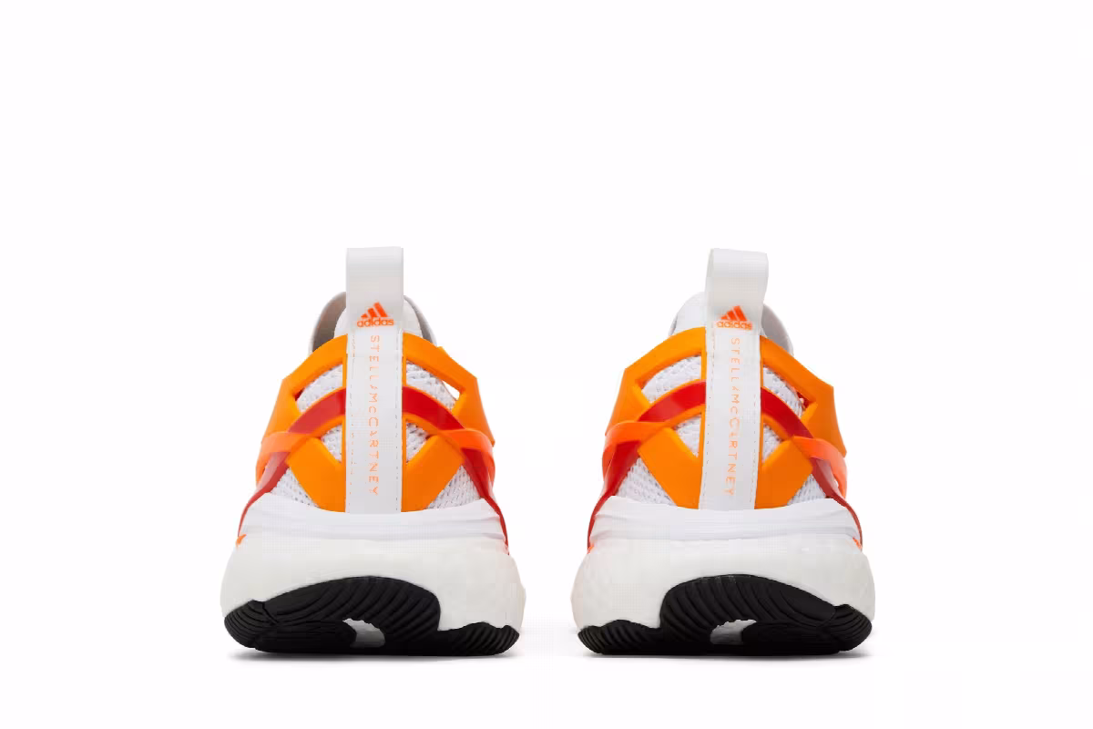 Stella McCartney x adidas Women's SolarGlide Crew Orange White, view 7