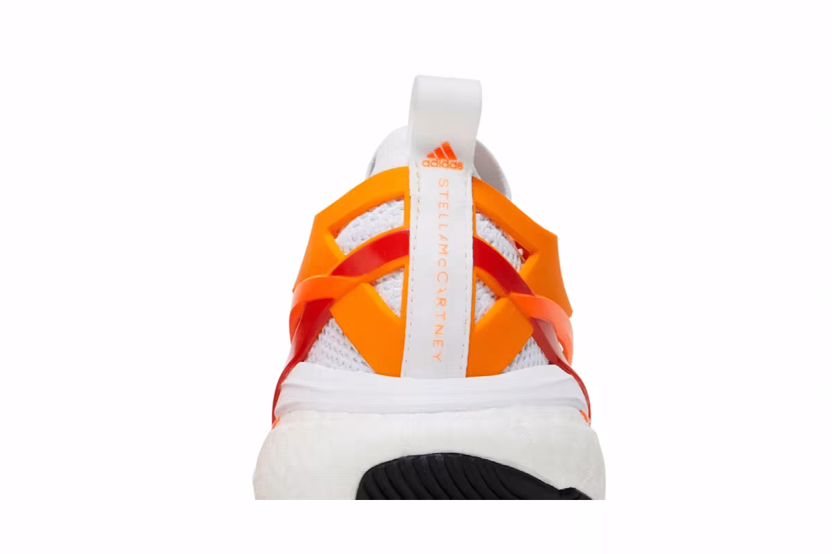 Stella McCartney x adidas Women's SolarGlide Crew Orange White, view 8