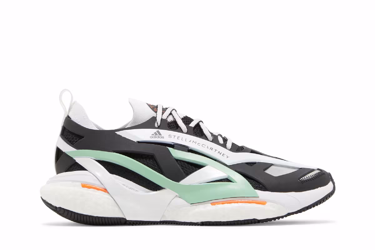 Stella McCartney x adidas Women's SolarGlide Black Bliss Green, view 2