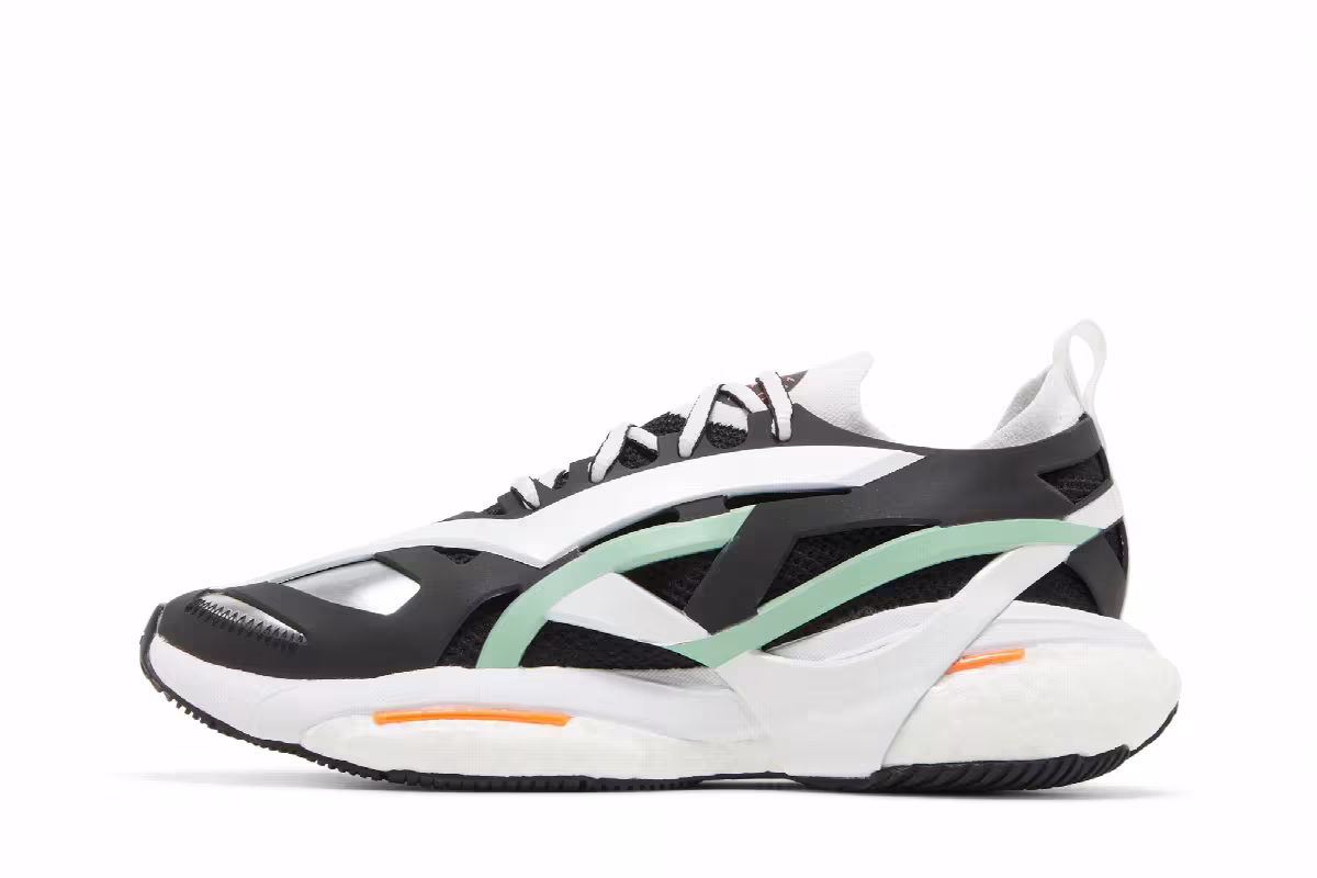 Stella McCartney x adidas Women's SolarGlide Black Bliss Green, view 4