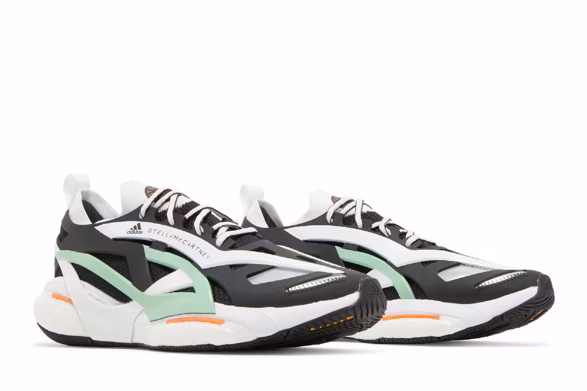 Stella McCartney x adidas Women's SolarGlide Black Bliss Green, view 9