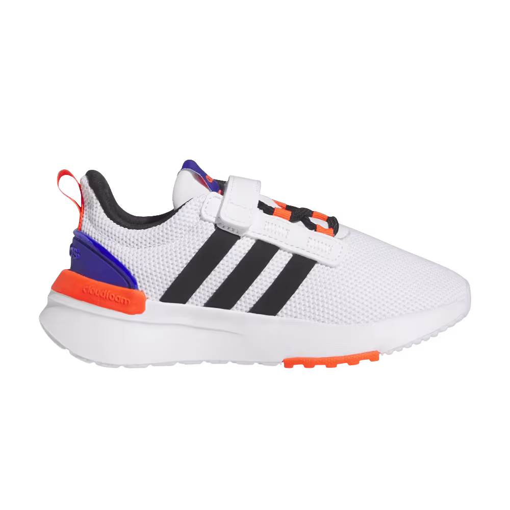 Adidas Racer TR21 Little Kid White Lucid Blue Orange