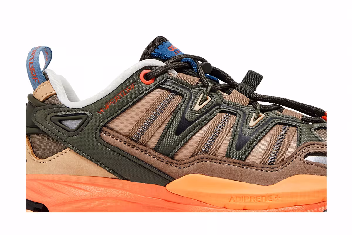 adidas Women's Hyperturf Adventure Shadow Olive Orange, view 3