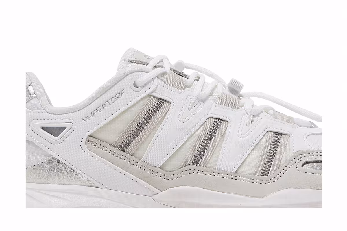 adidas Hyperturf White Silver Metallic, view 3