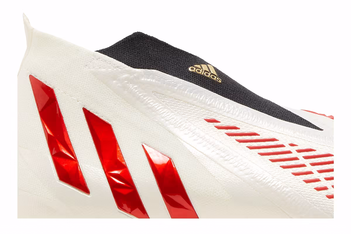 adidas Predator Edge+ FG Off White Vivid Red, view 3