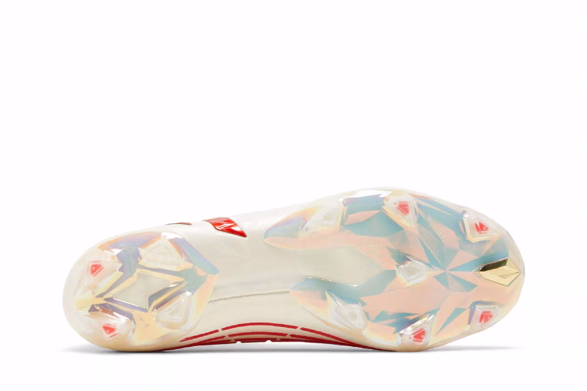 adidas Predator Edge+ FG Off White Vivid Red, view 5