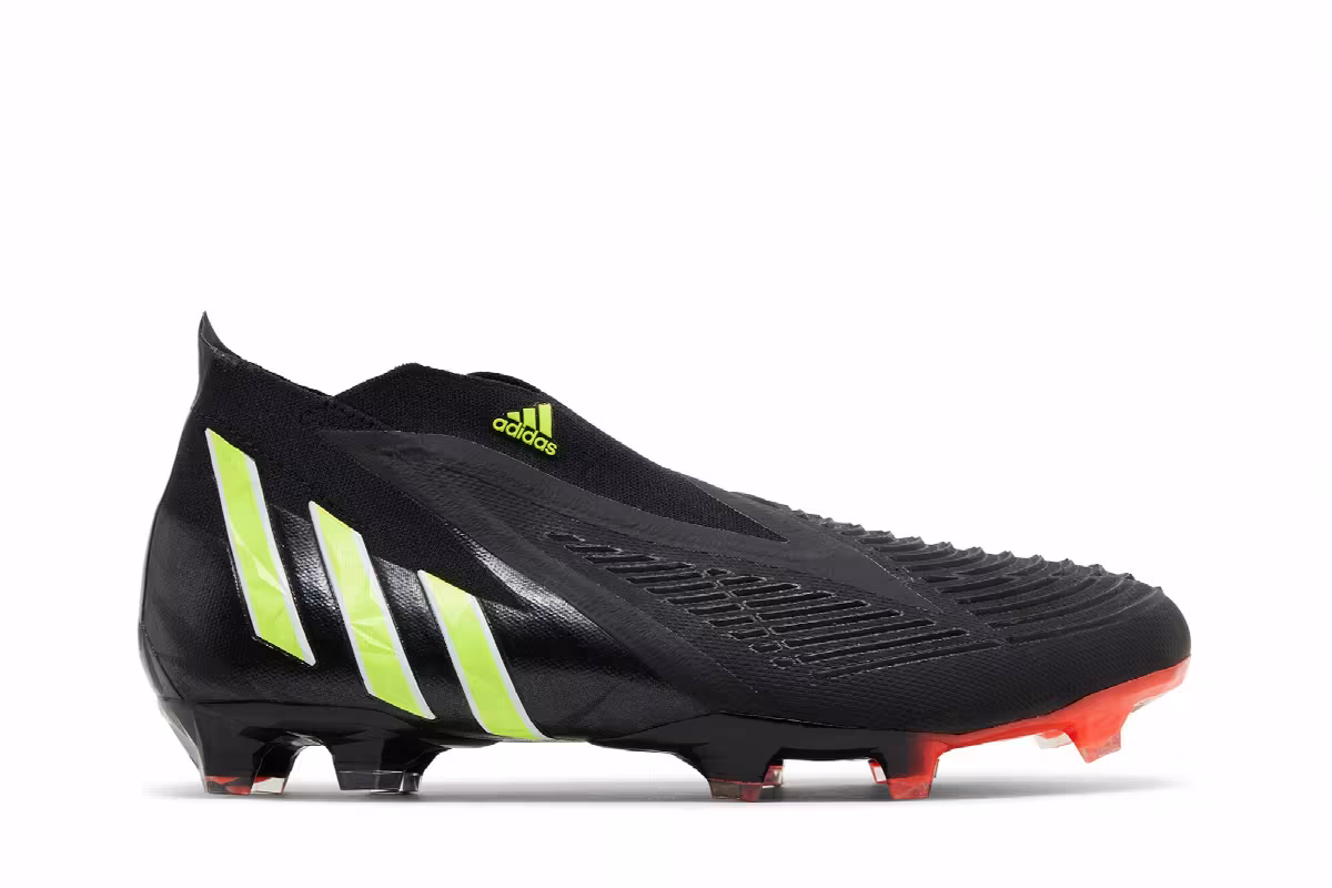 Adidas Predator Edge+ FG Black Team Solar Yellow, view 2
