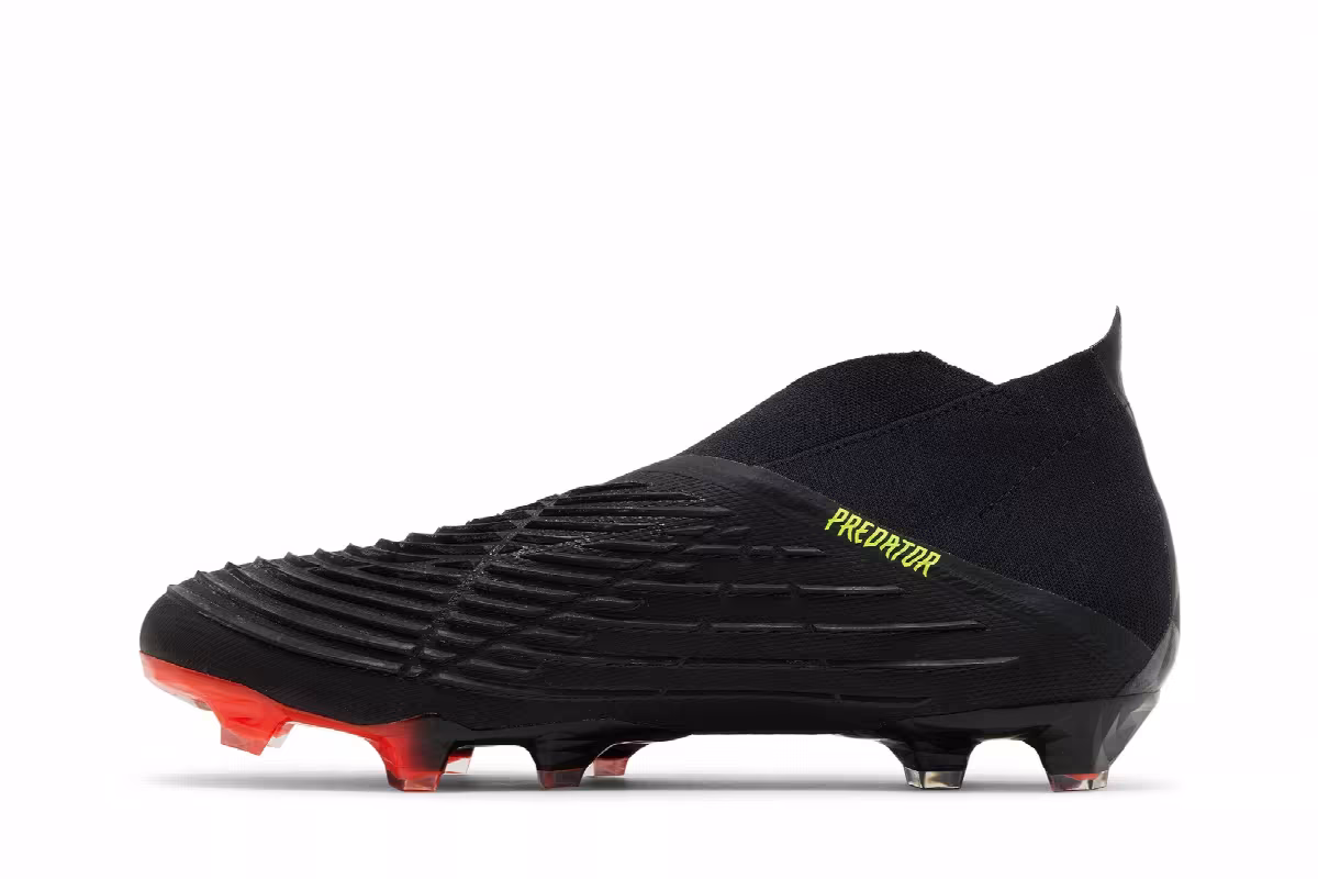 Adidas Predator Edge+ FG Black Team Solar Yellow, view 4