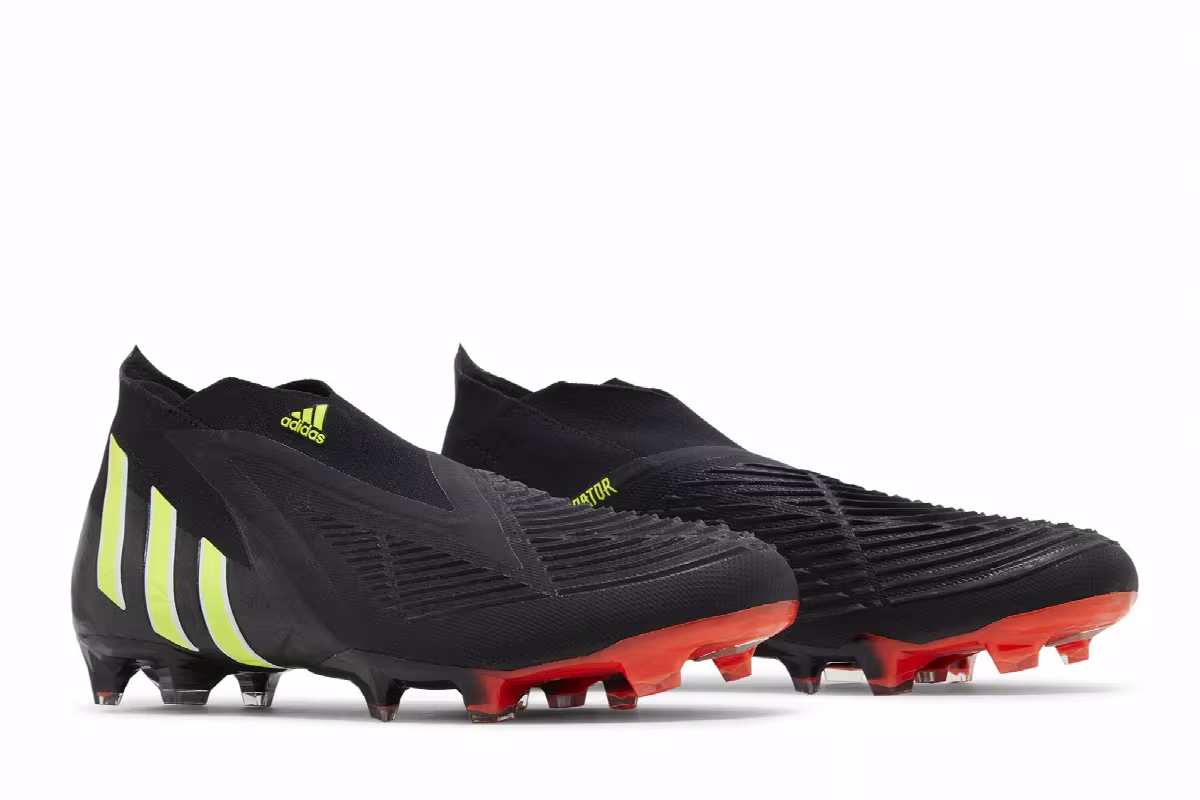 Adidas Predator Edge+ FG Black Team Solar Yellow, view 9