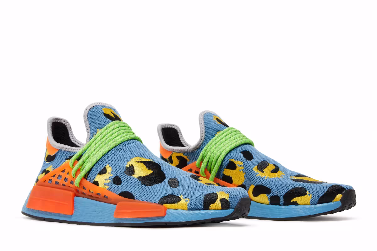 Pharrell x adidas NMD Human Race Animal Print - Altered Blue, view 9