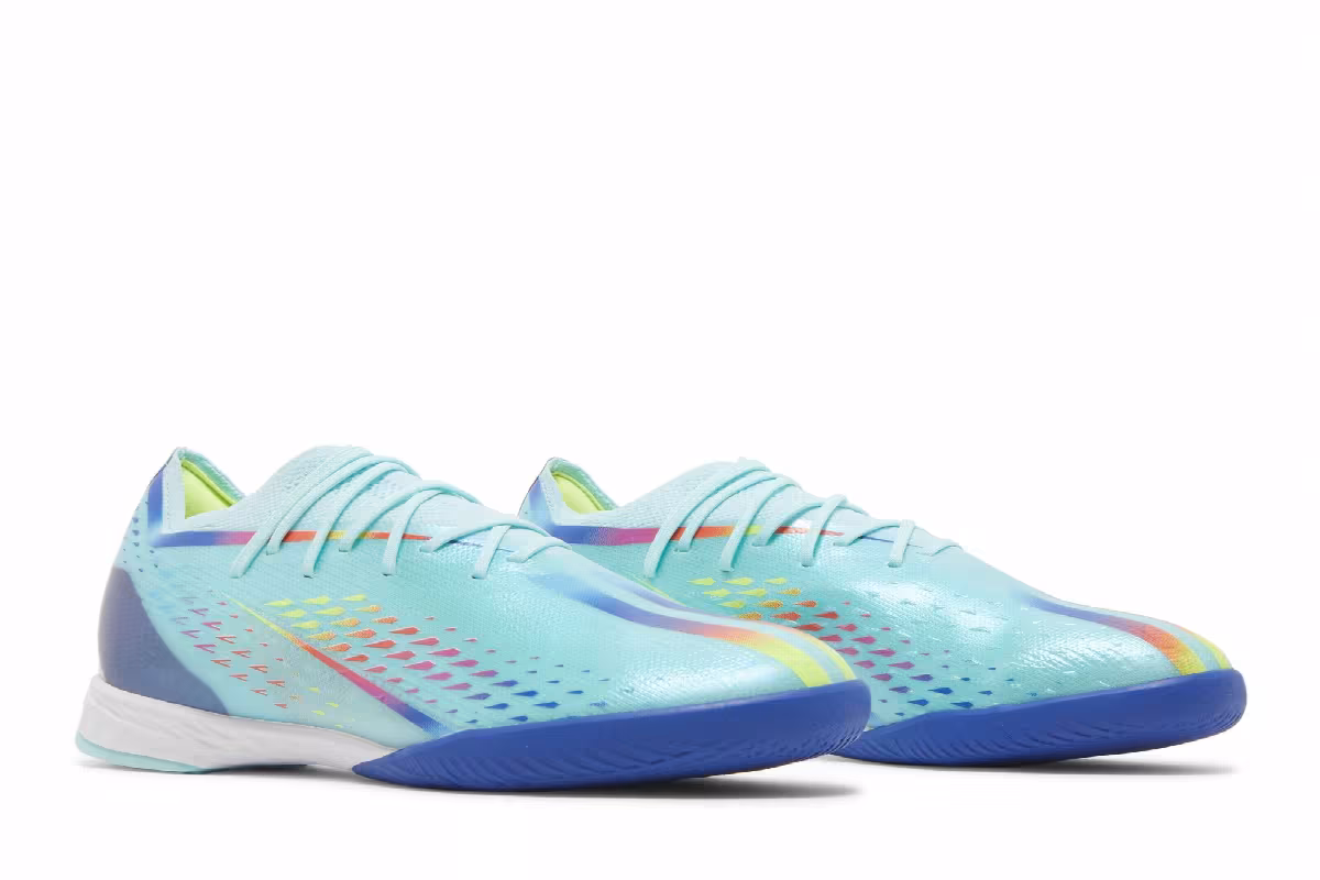 adidas X Speedportal.1 IN Al Rihla Pack - Clear Aqua, view 9