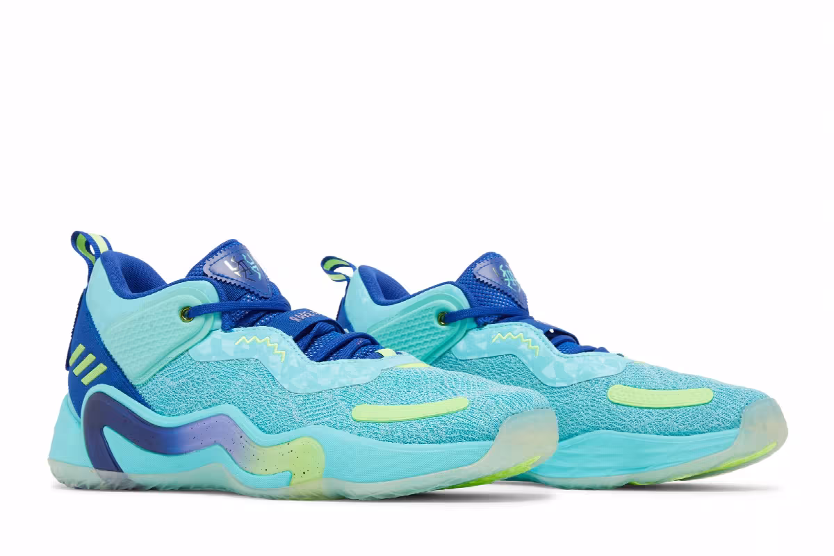 adidas D.O.N. Issue #3 Pulse Aqua, view 9