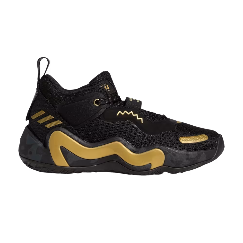 Adidas D.O.N. Issue #3 J Black Gold Metallic
