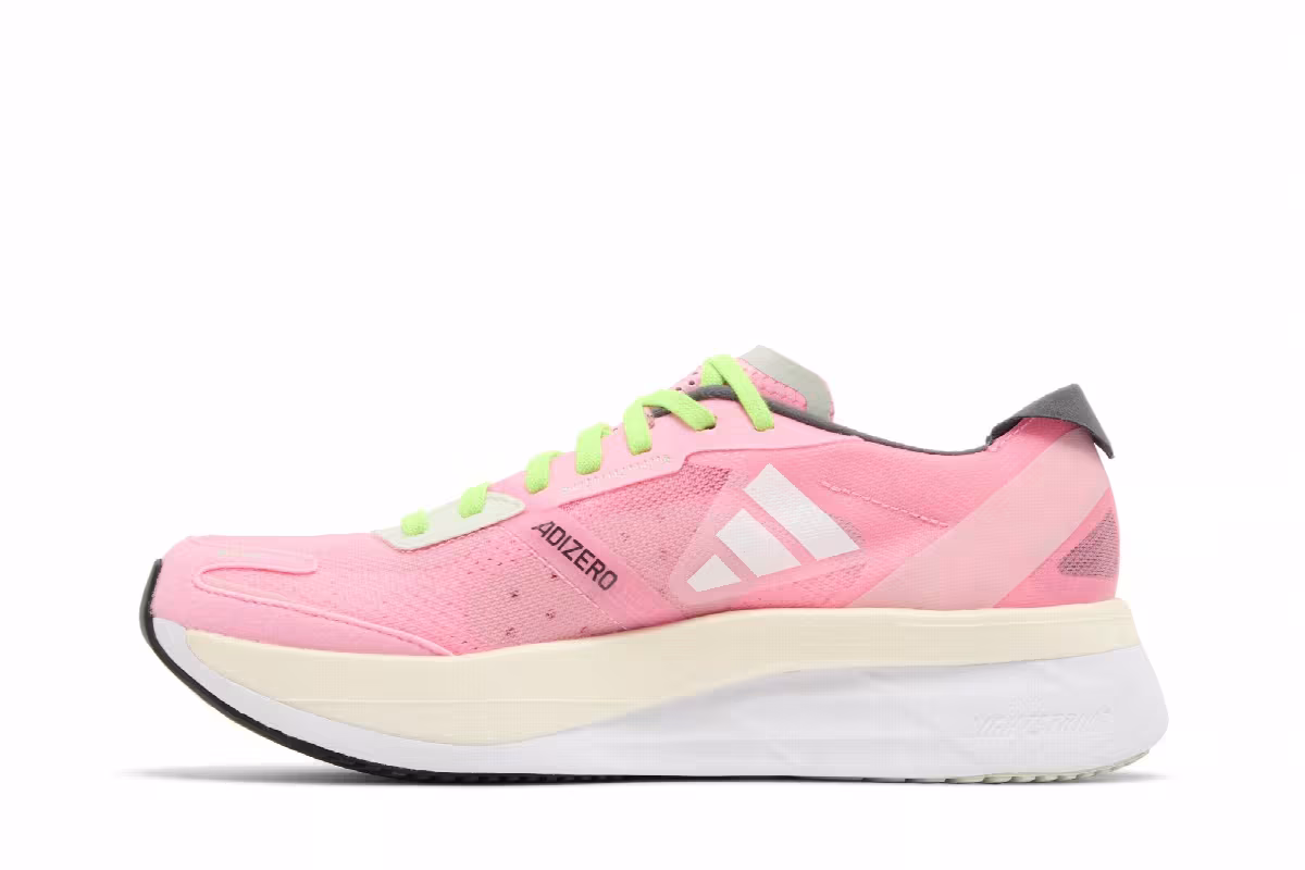 Adidas Women's Adizero Boston 11 Beam Pink Beam Green, view 4