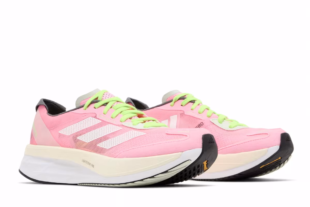 Adidas Women's Adizero Boston 11 Beam Pink Beam Green, view 9