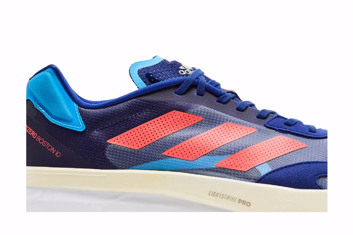 adidas Adizero Boston 10 M Indigo Blue Turbo, view 3