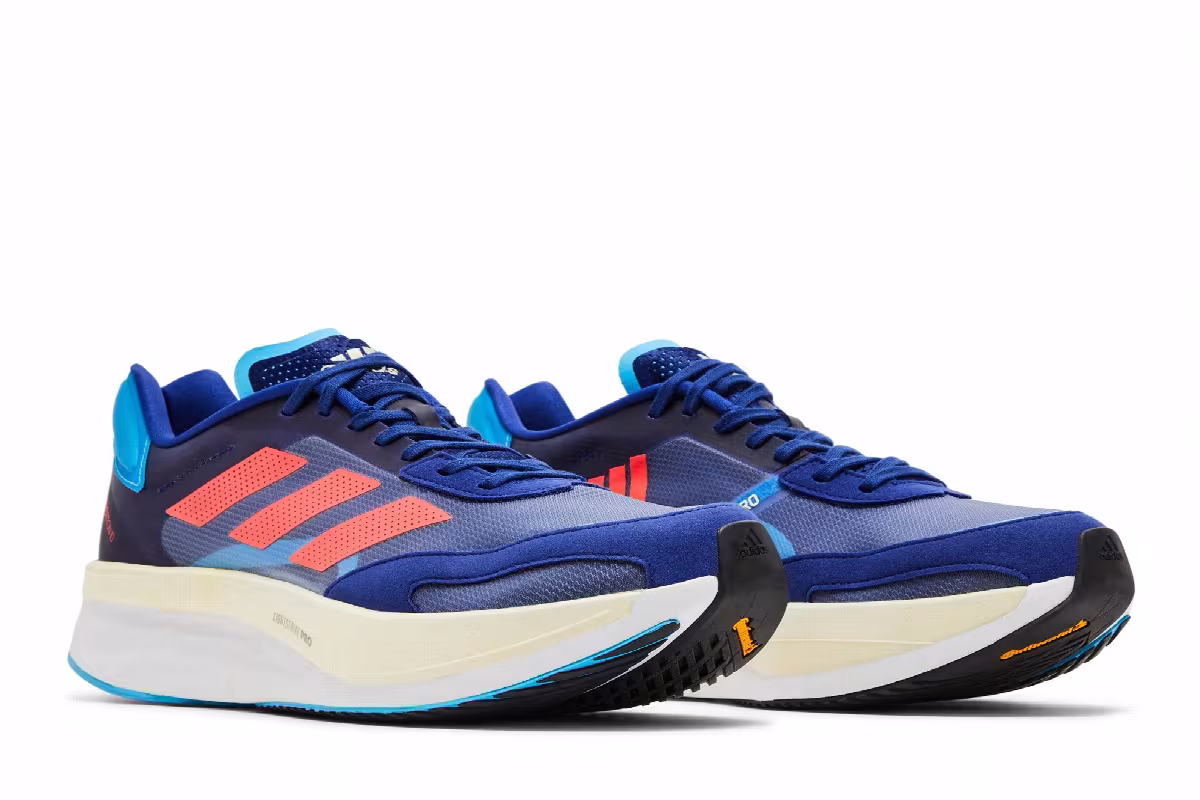 adidas Adizero Boston 10 M Indigo Blue Turbo, view 9