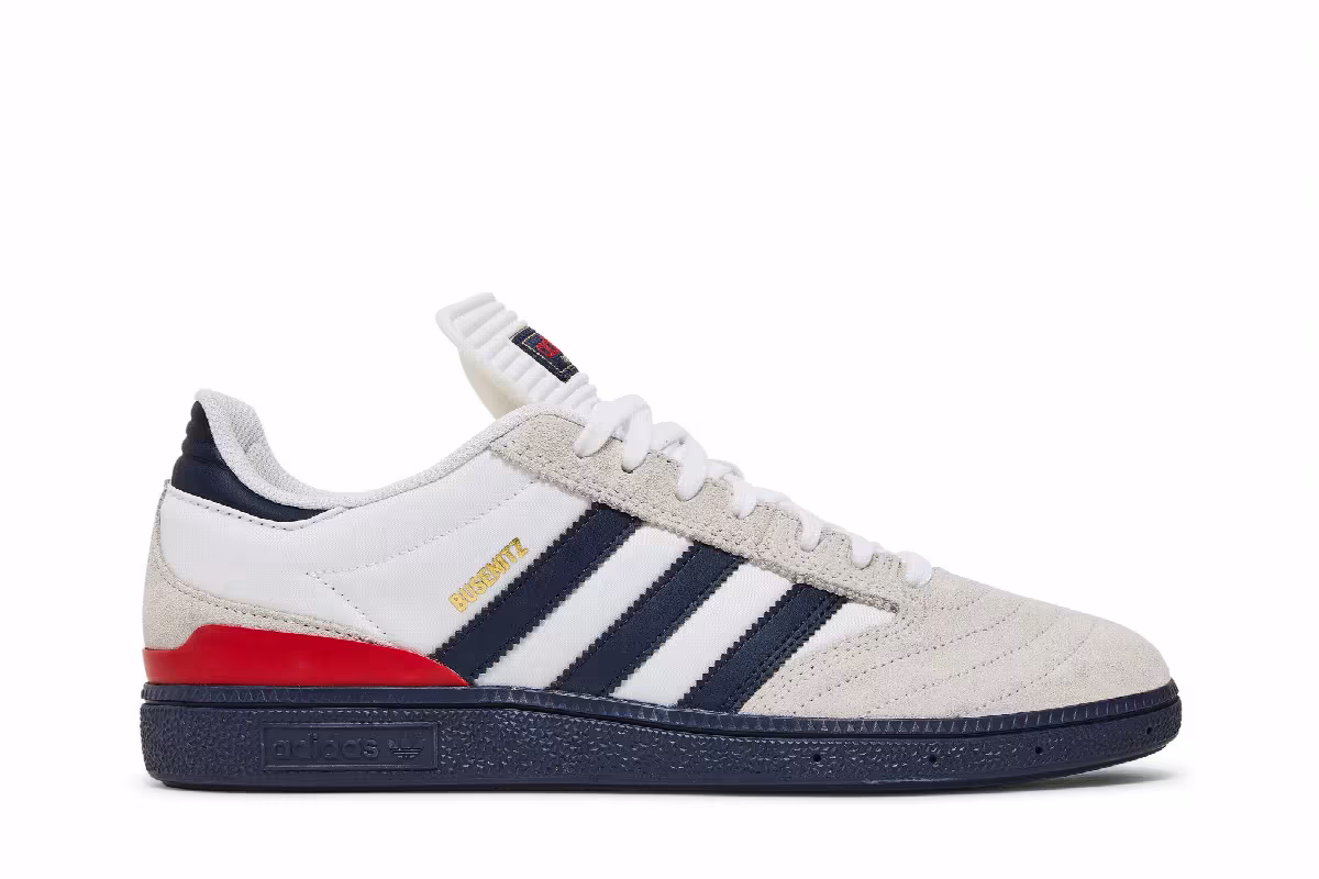 Adidas Busenitz White Collegiate Navy, view 2