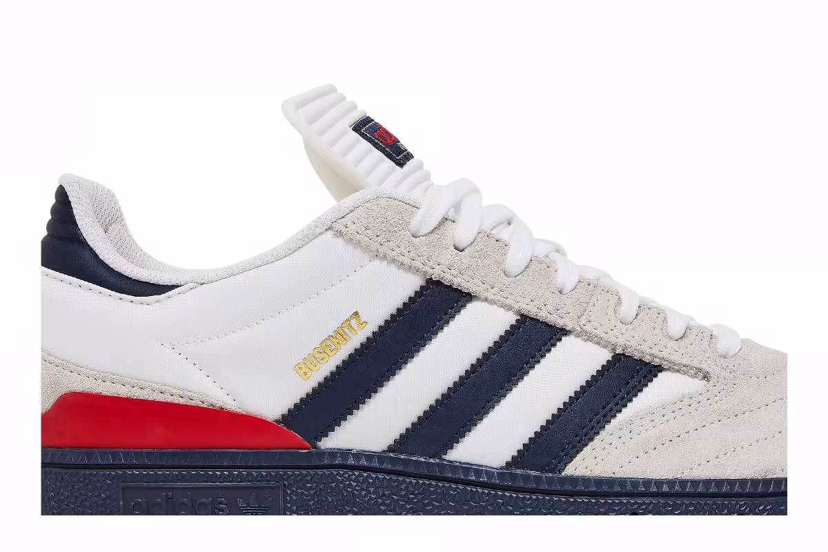 Adidas Busenitz White Collegiate Navy, view 3