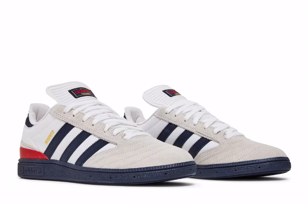 Adidas Busenitz White Collegiate Navy, view 9