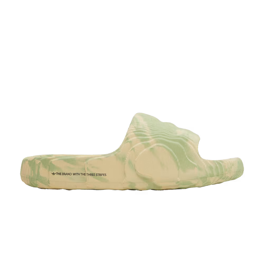 adidas Adilette 22 Slides Magic Lime Desert Sand