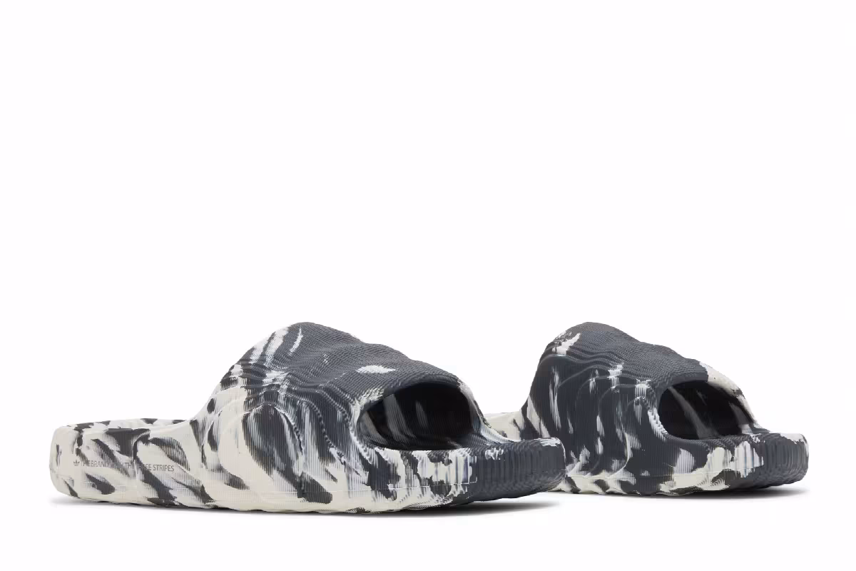 adidas Adilette 22 Slides Carbon Aluminium, view 9