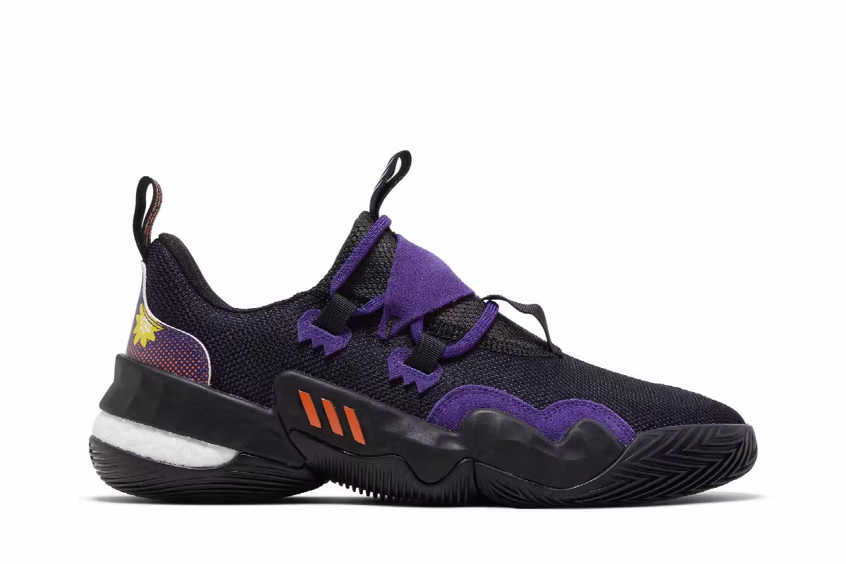 adidas Trae Young 1 Black Team College Purple, view 2
