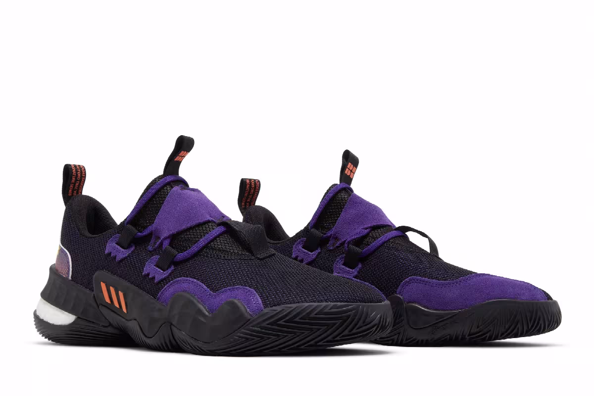 adidas Trae Young 1 Black Team College Purple, view 9
