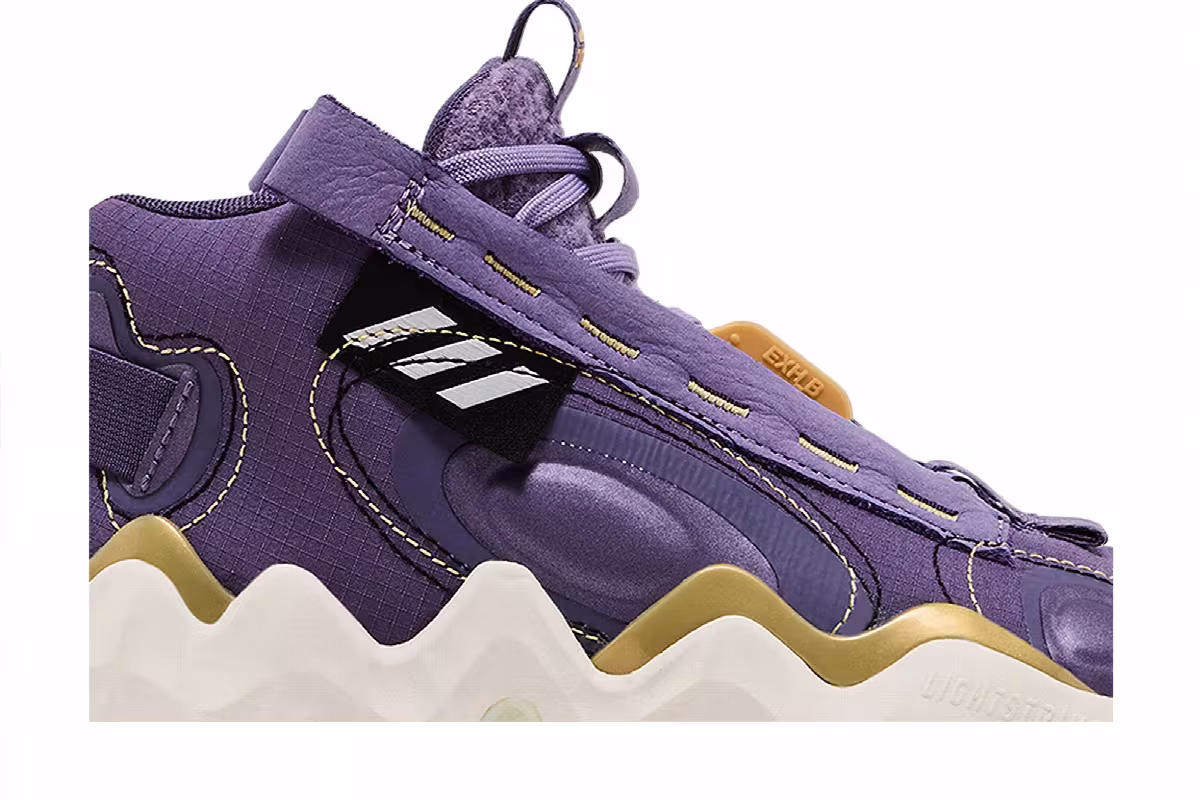 Candace Parker x adidas Women's Exhibit B Mid Tech Purple, view 3