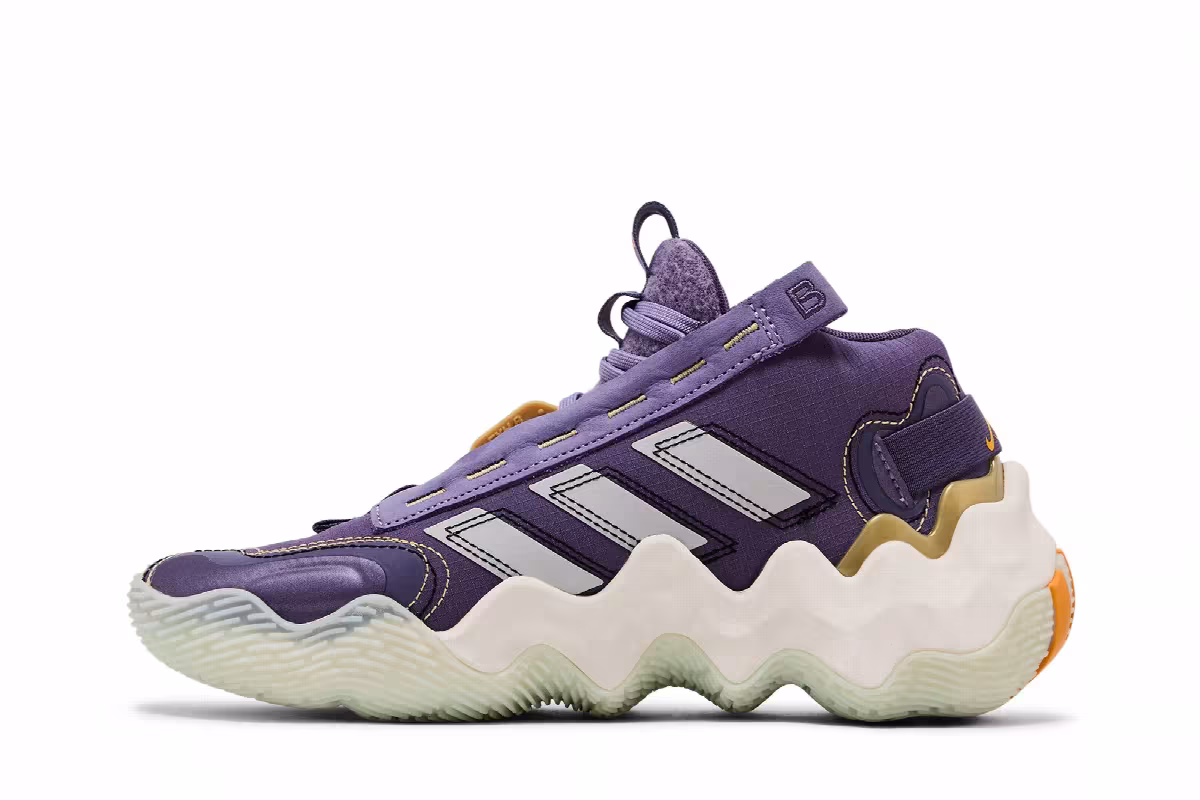 Candace Parker x adidas Women's Exhibit B Mid Tech Purple, view 4