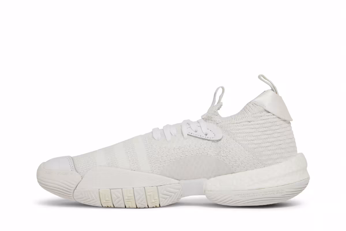 adidas Trae Young 2 Triple White, view 4