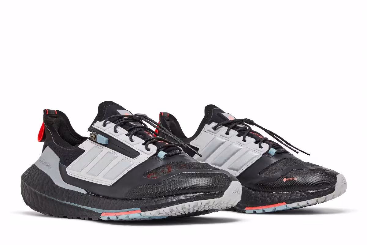 Adidas UltraBoost 21 GTX Black Silver Metallic, view 9