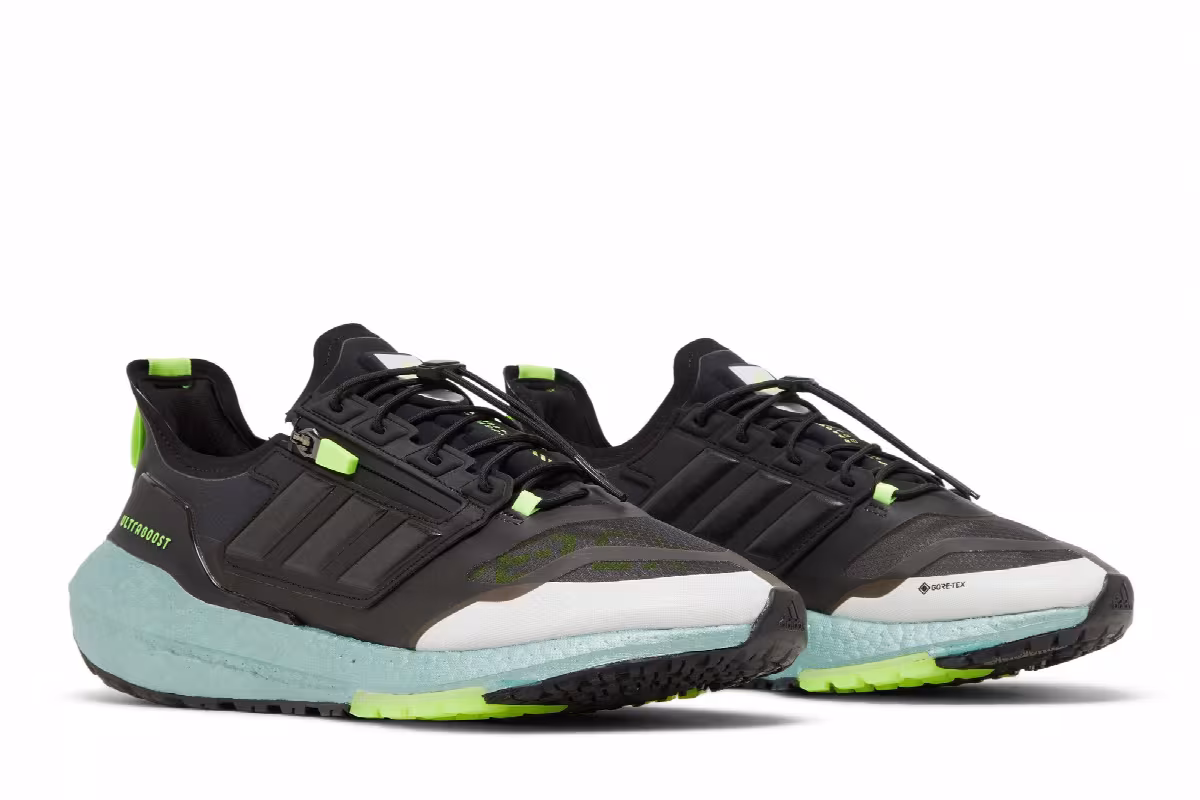 adidas UltraBoost 21 GORE-TEX Black Signal Green, view 9